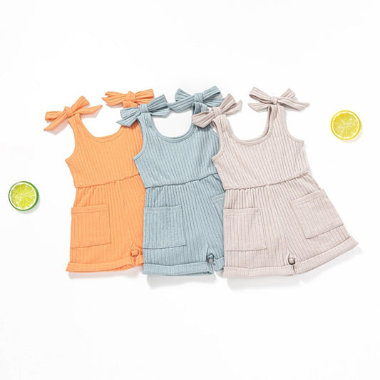 Baby Double-shoulder Strap One-piece Shorts 0-4 Years Old Male And Female Baby